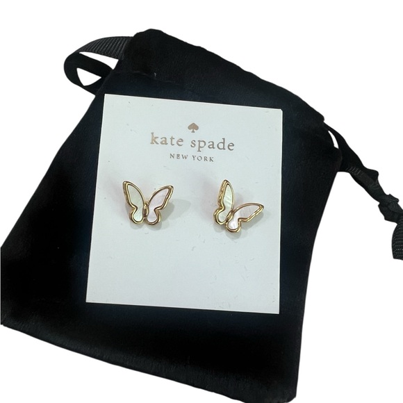 kate spade Jewelry - Kate Spade In A Flutter Mother Of Pearl Butterfly Earrings